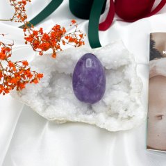 Křišťálová geoda vhodná pro nabíjení Yoni egg, 332 g