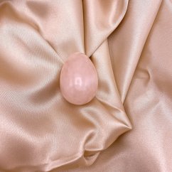 Yoni Egg z ruženínu bez dierky, veľkosť M