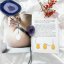 Sada Yoni Egg z ametystu s dírkou, velikost XS, S, M