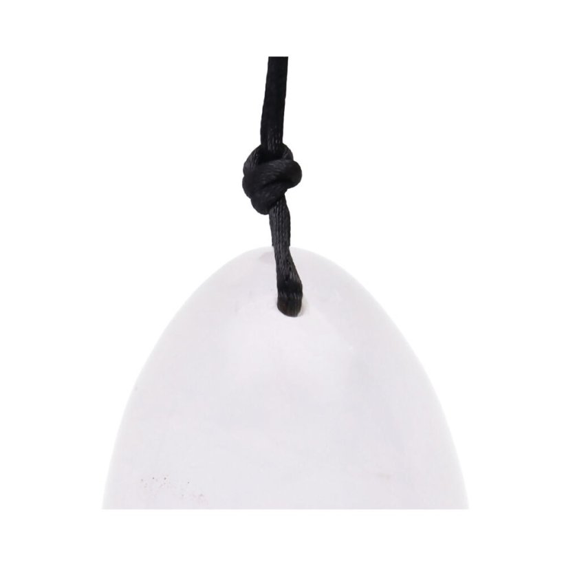 Yoni Egg z křišťálu s dírkou, velikost M