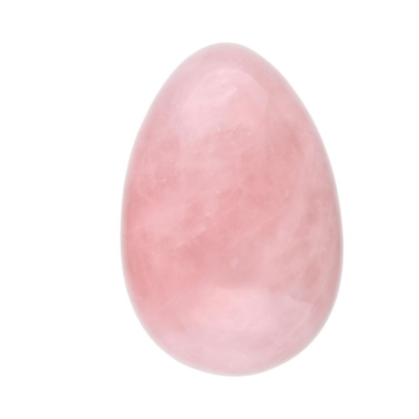Yoni Egg z růženínu bez dírky, velikost M