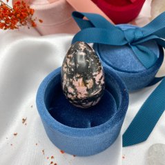 Yoni Egg z rodonitu bez dírky, velikost M